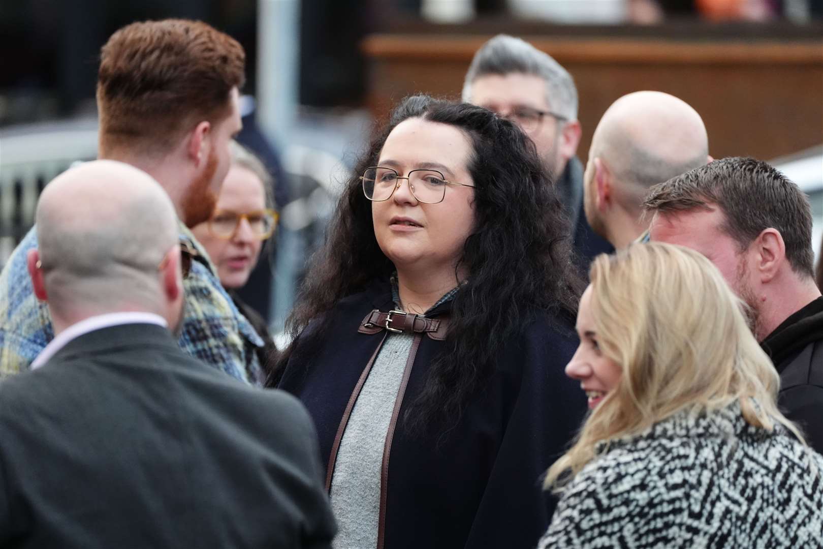 Ashley Storrie (centre) said her mother was ‘very much a daughter of Glasgow’ (Andrew Milligan/PA)