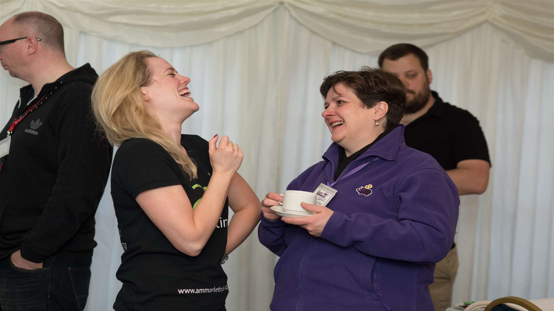 Amy McManus of AM Marketing with Catherine Lloyd of Utility Warehouse at Canterbury BNI. Picture: www.samanthajonesphotography.co.uk