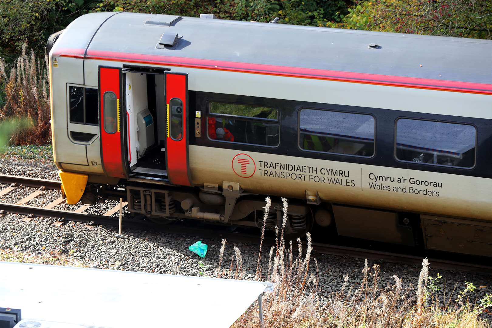 The man who died after two trains crashed in Wales was in his 60s (Ian Cooper/PA)