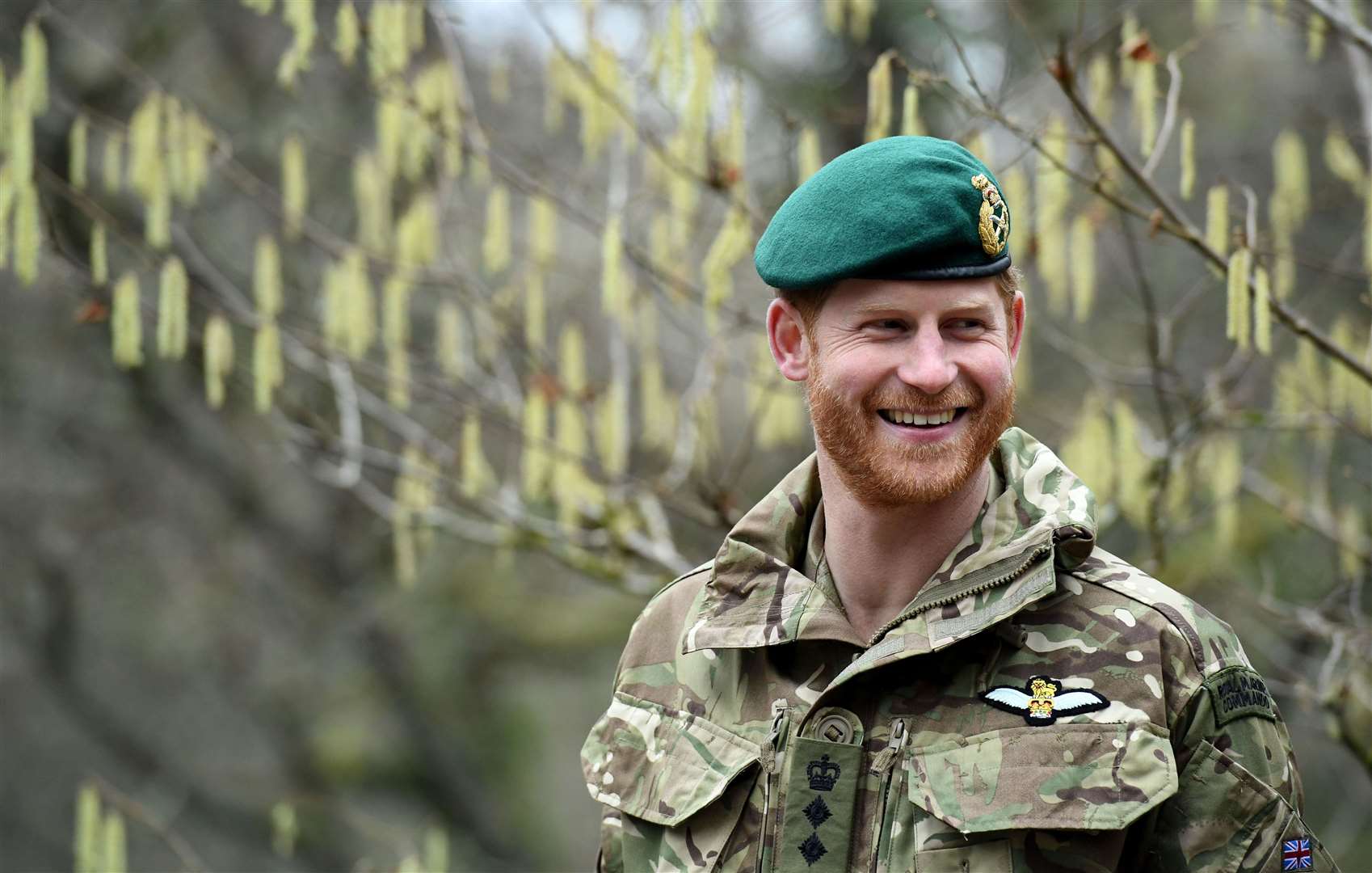 The duke during a visit to 42 Commando Royal Marines at their base in Bickleigh (Finnbarr Webster/PA)