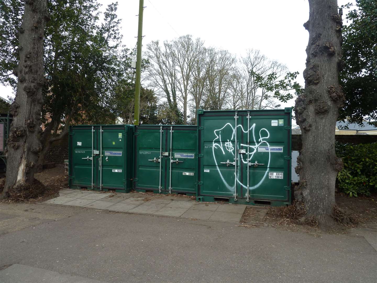 Graffiti in the Dane John Gardens, Canterbury. Picture: Mansell Jagger