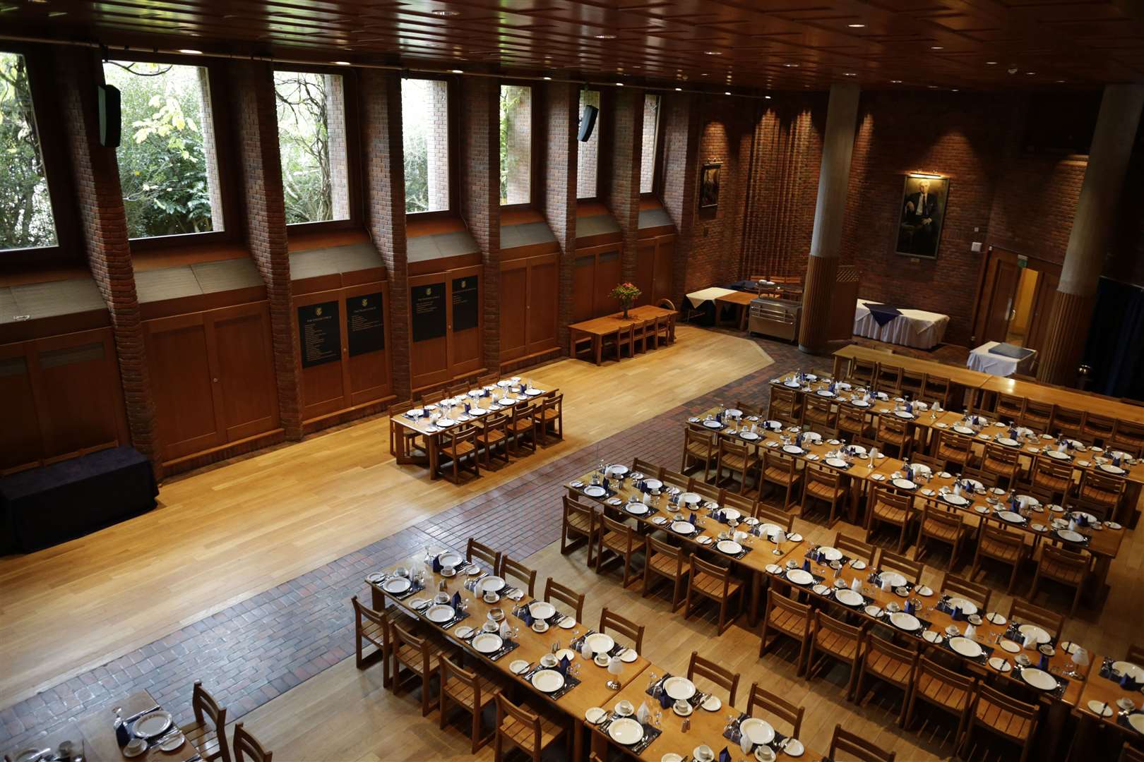 The hall at Cambridge’s Robinson College which has been listed at Grade II* (Historic England/PA)