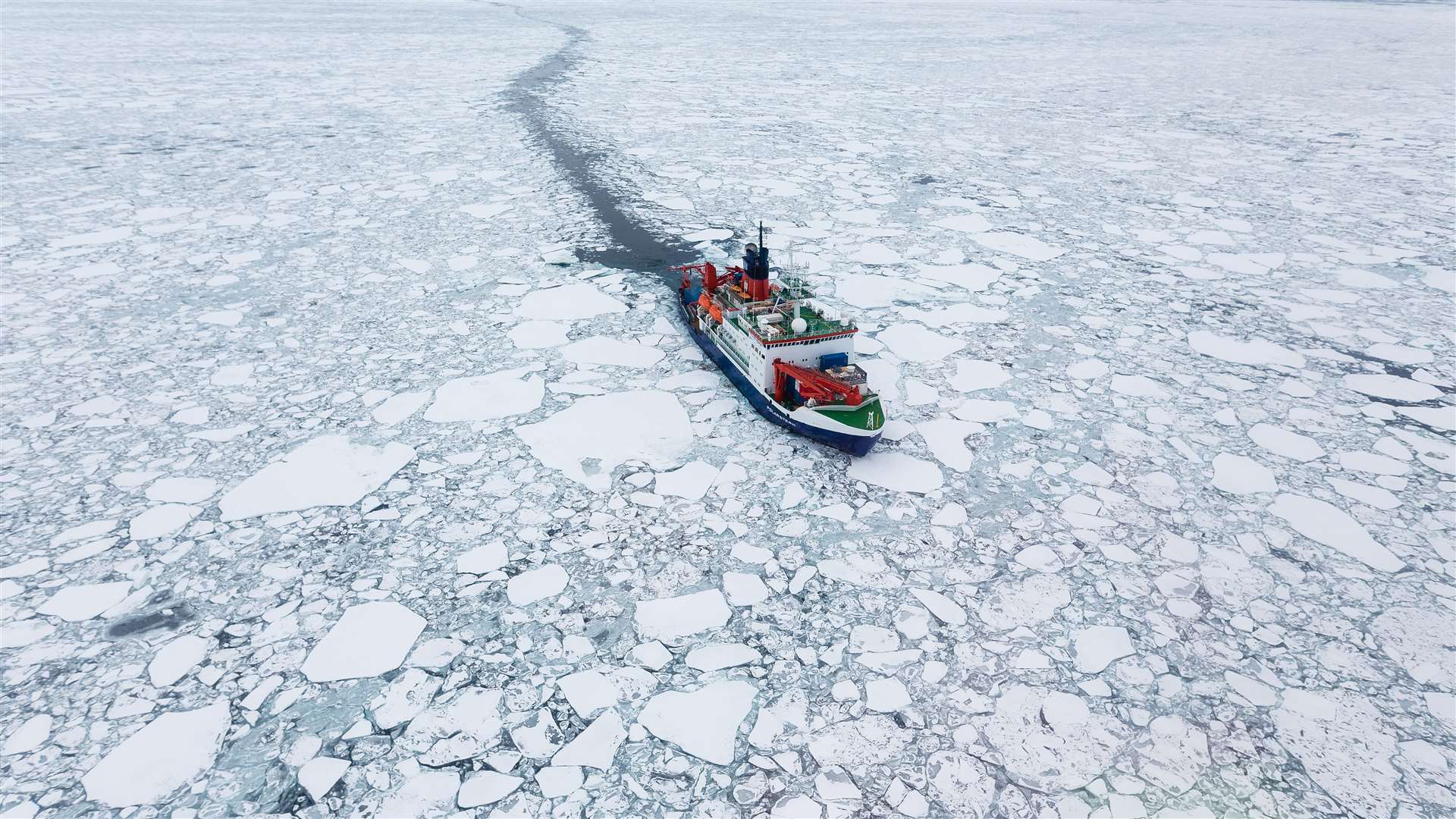 The researchers investigated snow and ice in the Arctic on board German research vessel Polarstern, which explored the central Arctic Ocean in 2019 and 2020 (Alfred-Wegener-Institut/PA)