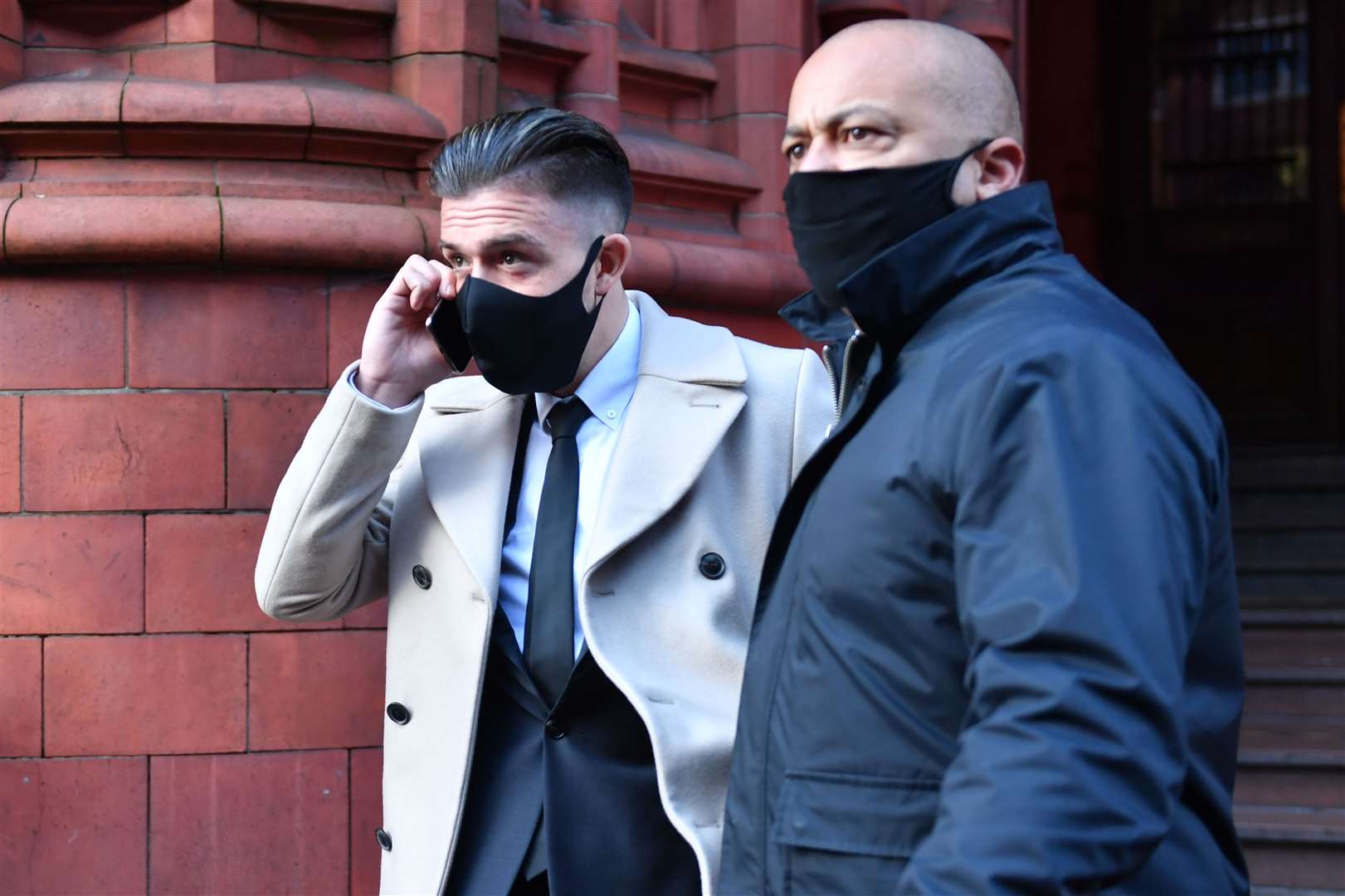 Jack Grealish leaving court (Jake King/PA)