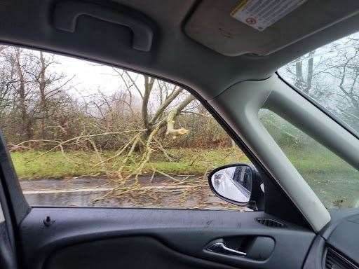 Traffic travelling northbound before the Goodnestone junction has been delayed