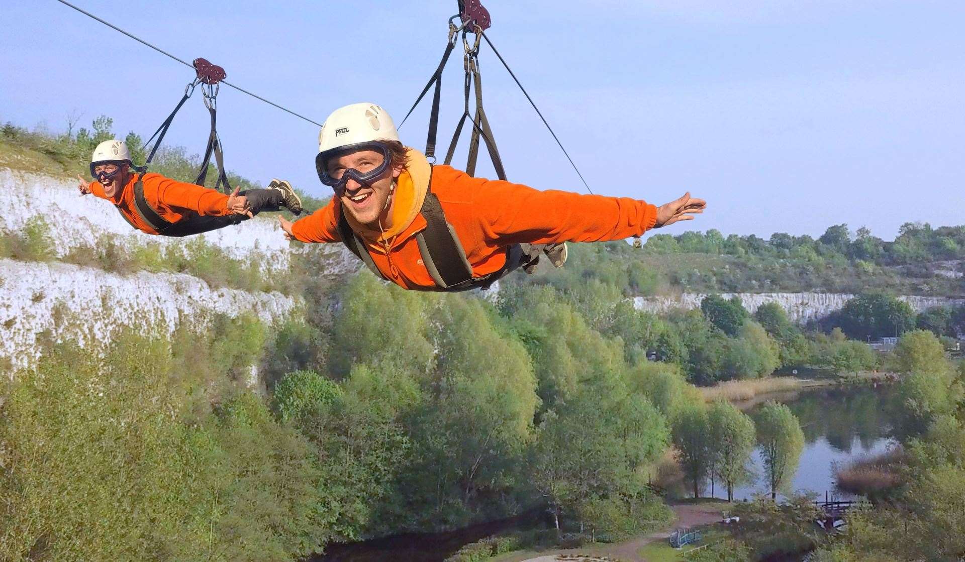 The Bluewater lake is already home to Hangloose’s zipline attraction. Photo credit: James Gillham / StillMoving.net