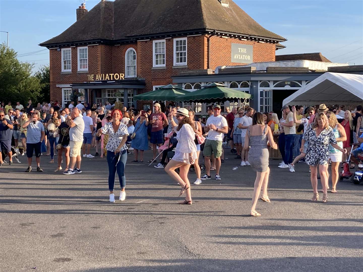 The crowd at the Aviator for the Minster-on-Sea Rotary Club's beer festival