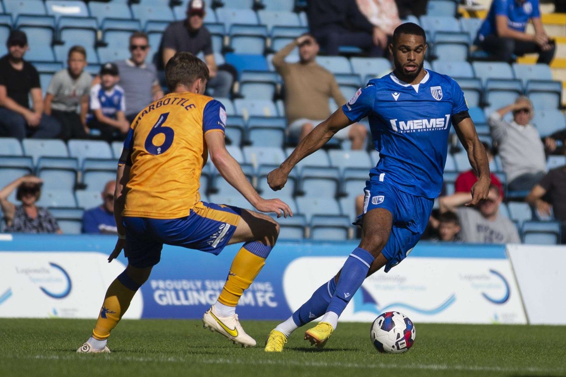 Mikael Mandron is Gillingham's leading scorer with a goal in the league and one in the Carabao Cup. Picture: KPI