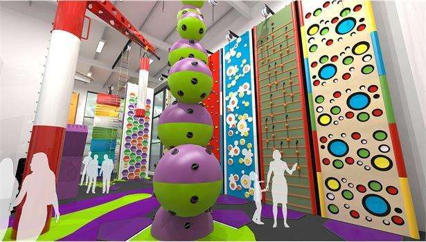 The Clip 'N' Climb facility for the new Dover Leisure Centre. Picture: Dover District Council