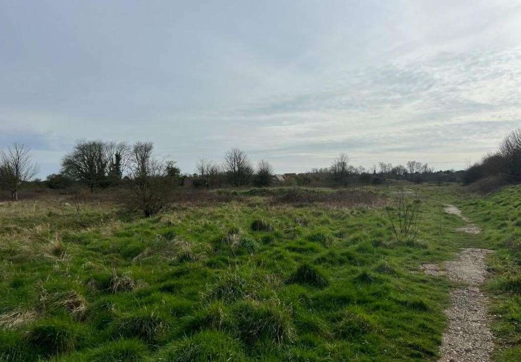 The land in Hawkinge near Folkestone was used as an airfield in the Second World War. Picture: Hobbs Parker