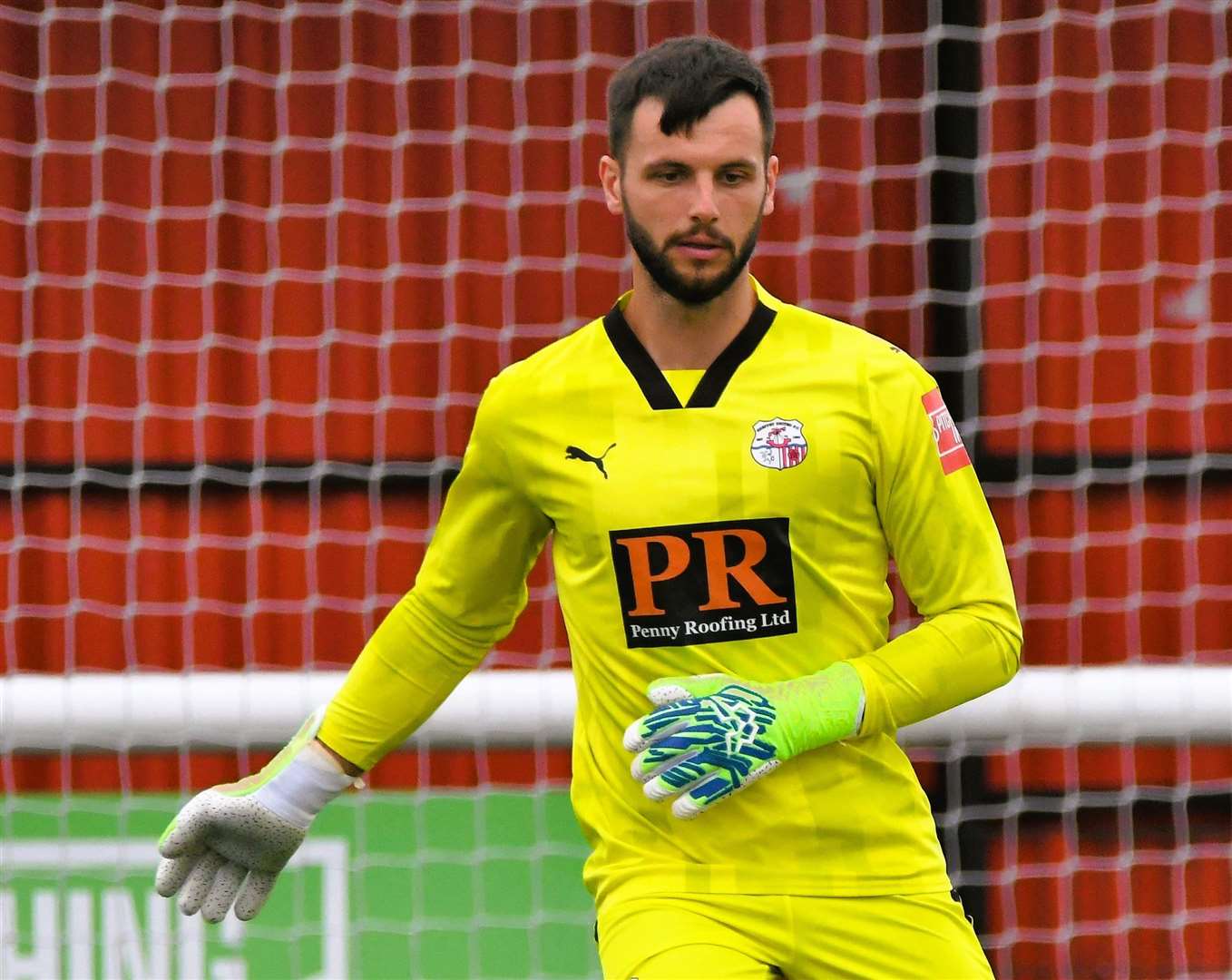 Aiden Prall - the popular Sheppey keeper was defended by his boss after his uncharacteristic error led to Ramsgate’s second in the Ites’ 5-0 weekend defeat. Picture: Marc Richards