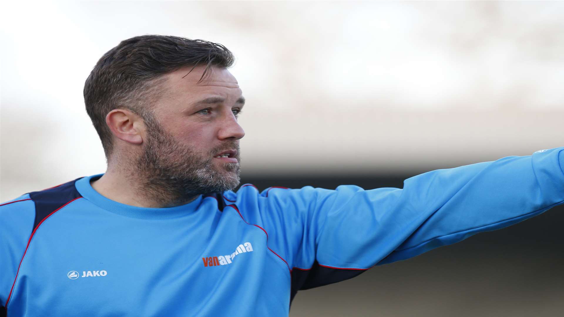 Maidstone manager Jay Saunders Picture: Andy Jones