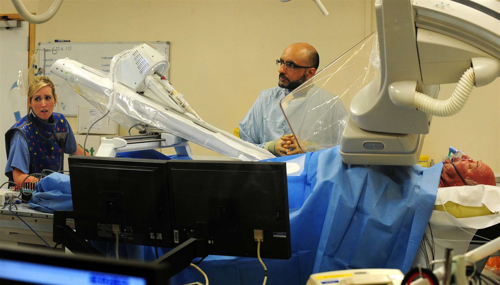 The NHS performed the world’s first remote heart operation using a robot arm (Rui Vieira/PA)