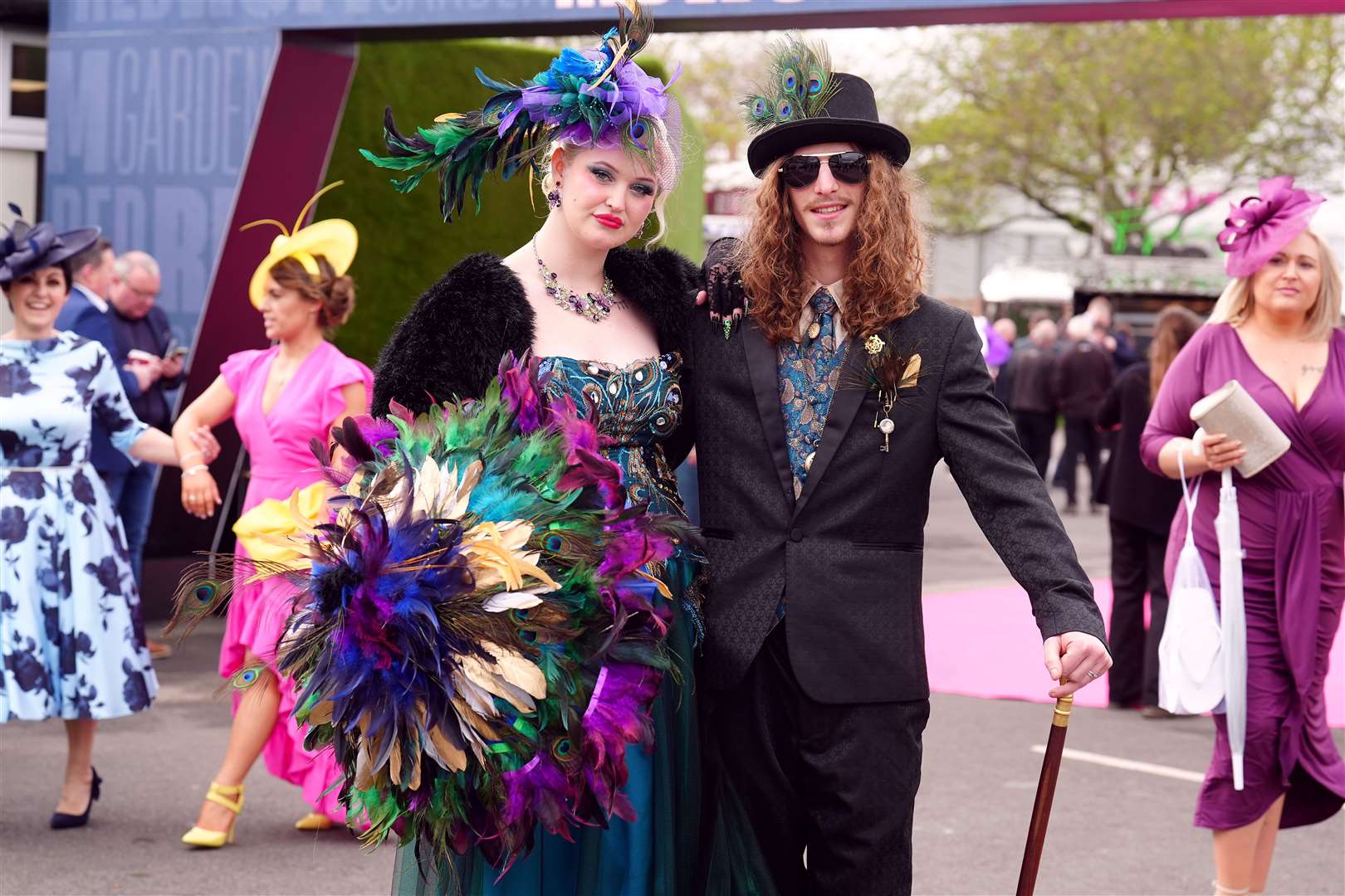 Racegoers made sure to put on the style for Ladies Day (Mike Egerton/PA)