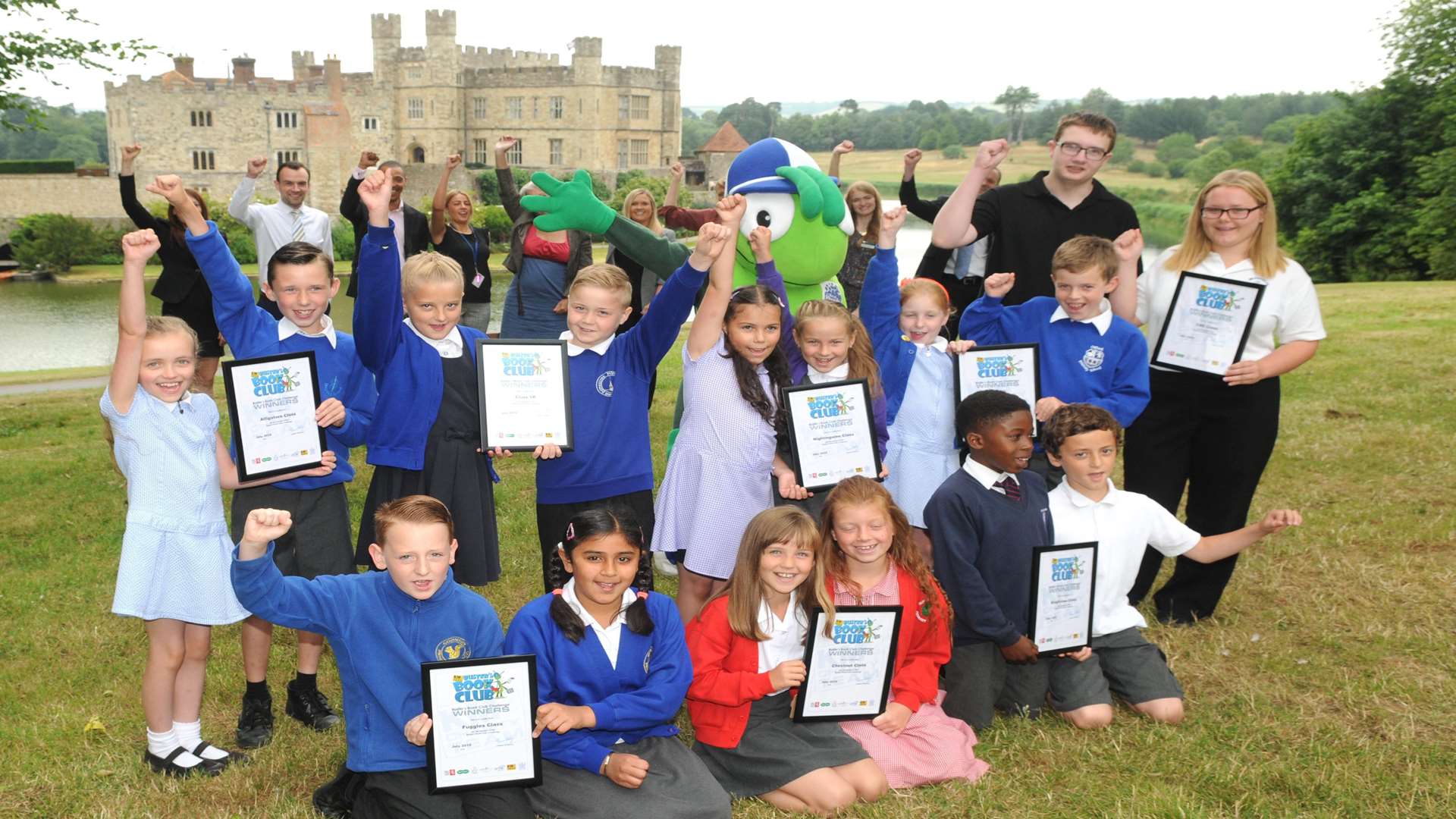 The top classes for reading were rewarded with certificates and tickets to Leeds Castle.