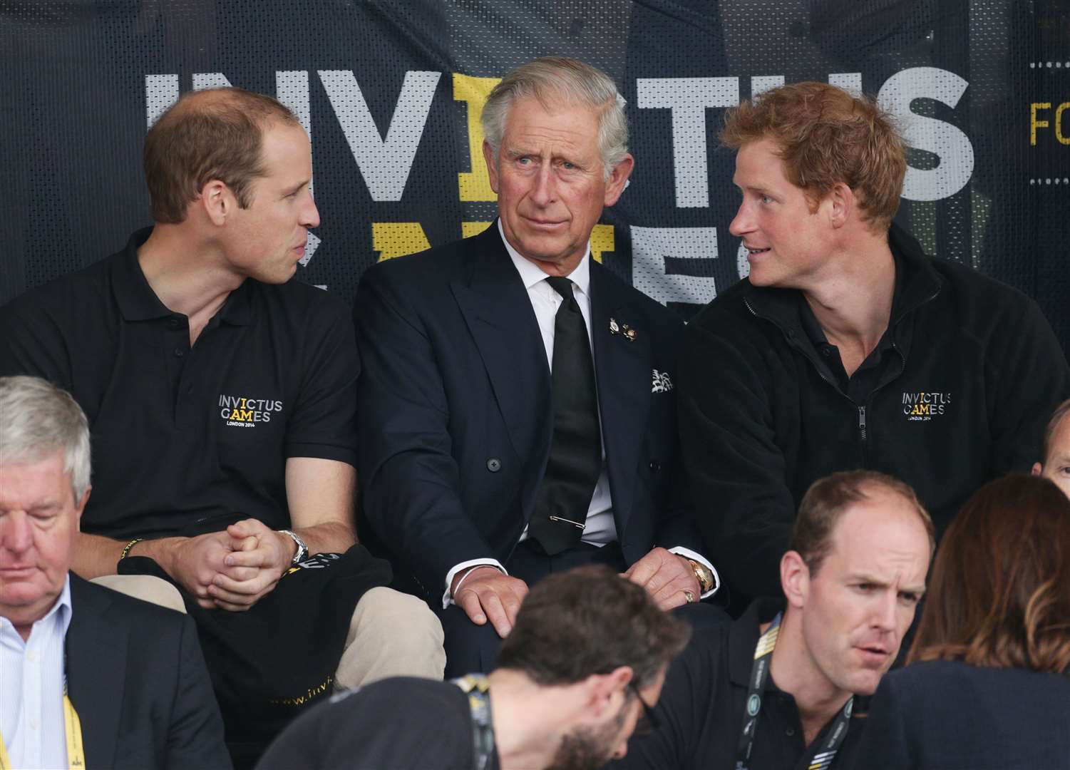 Charles with his sons at the Invictus Games in 2014 (Yui Mok/PA)