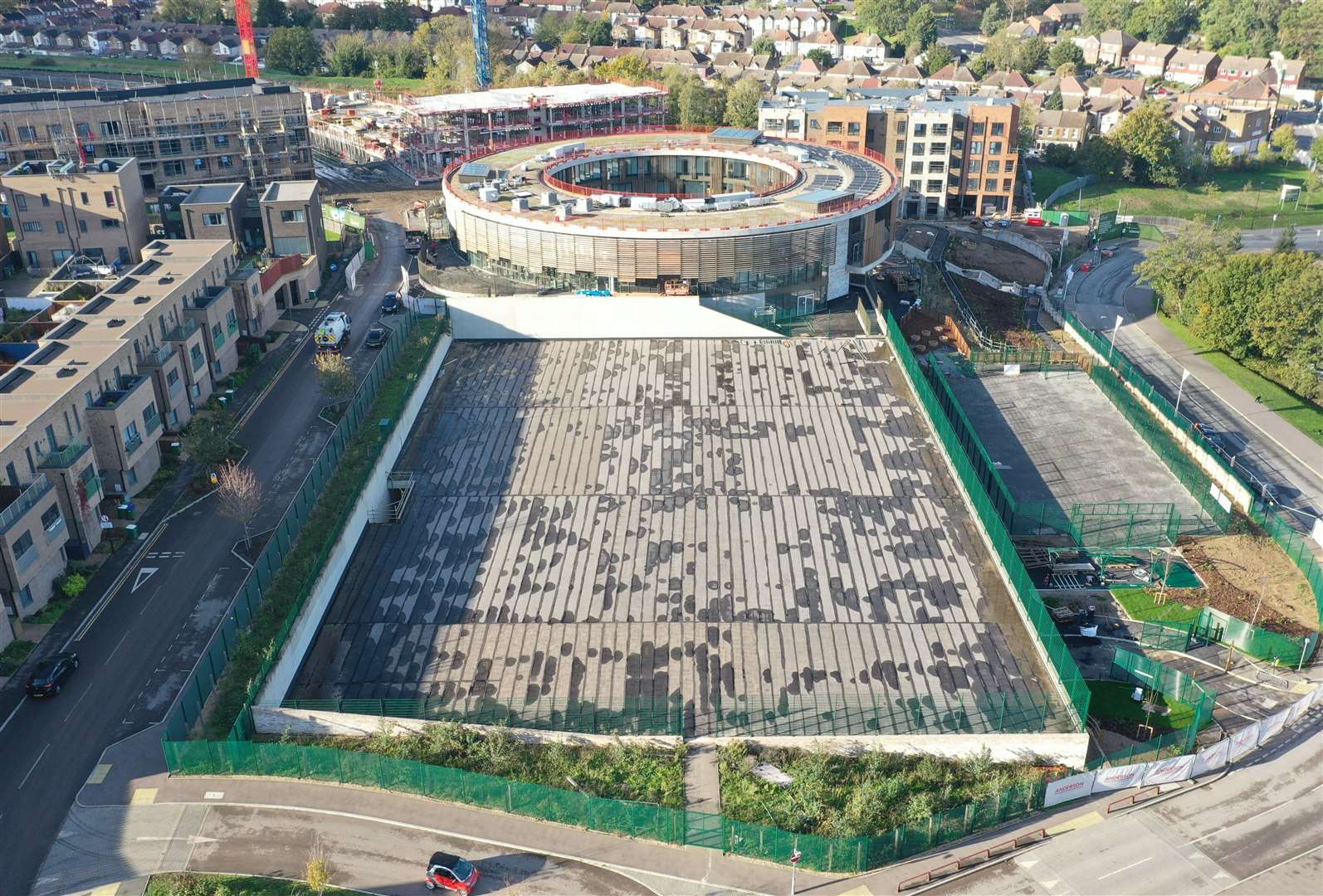 The huge new school will open in September next year. Photo: Woodland Academy Trust.