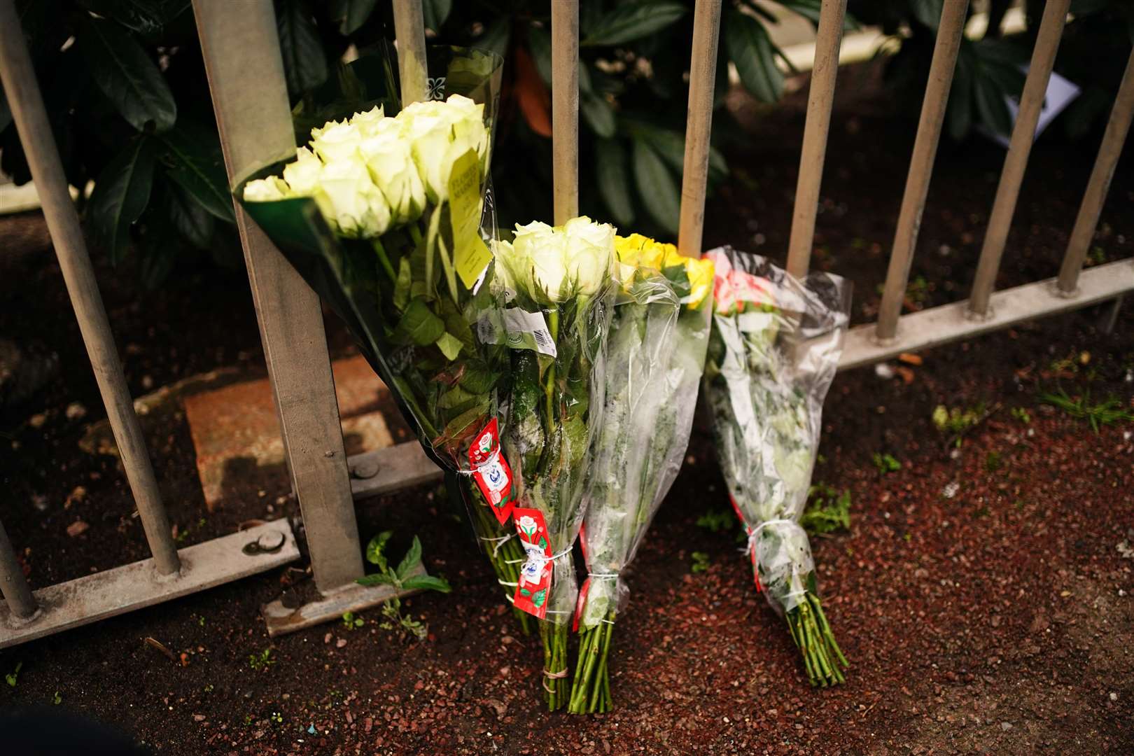 Floral tributes were left near the place Kelyan was stabbed (Jordan Pettitt/PA)