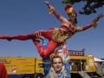 Viktoria Khil and Nicolai Spira, performers with the Moscow State Circus