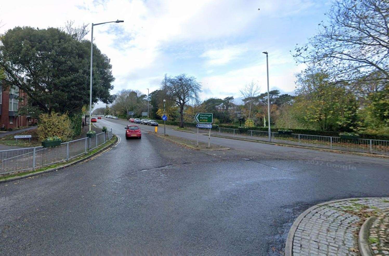 The reported incident happened on Shorncliffe Road in Folkestone. Picture: Google