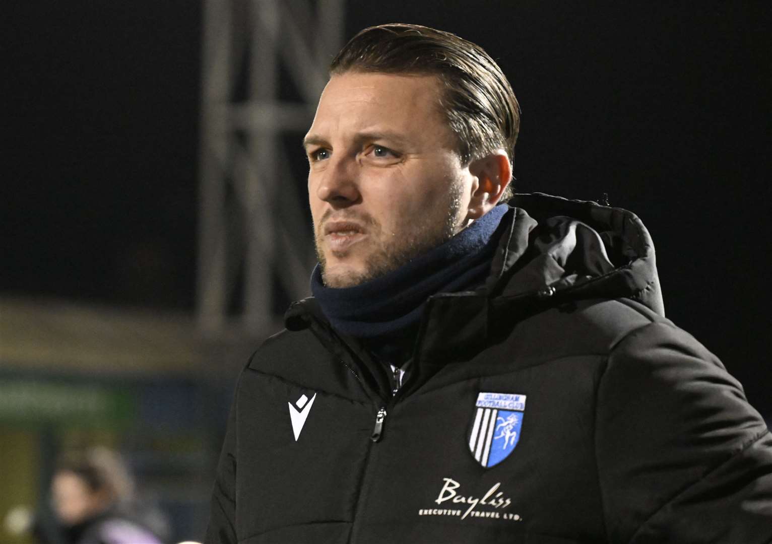 Manager Mark Bonner watched his team lose 3-0 at home to Bromley on Thursday night Gillingham.Picture: Barry Goodwin