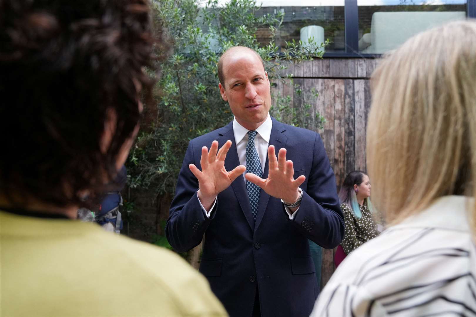 The Prince of Wales during a visit to 100 Barrington in London to mark the first year of Homewards (Maja Smiejkowska/PA)