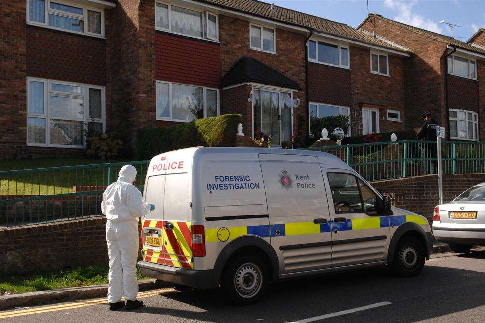 The scene of the killing in Mackenzie Way in Gravesend