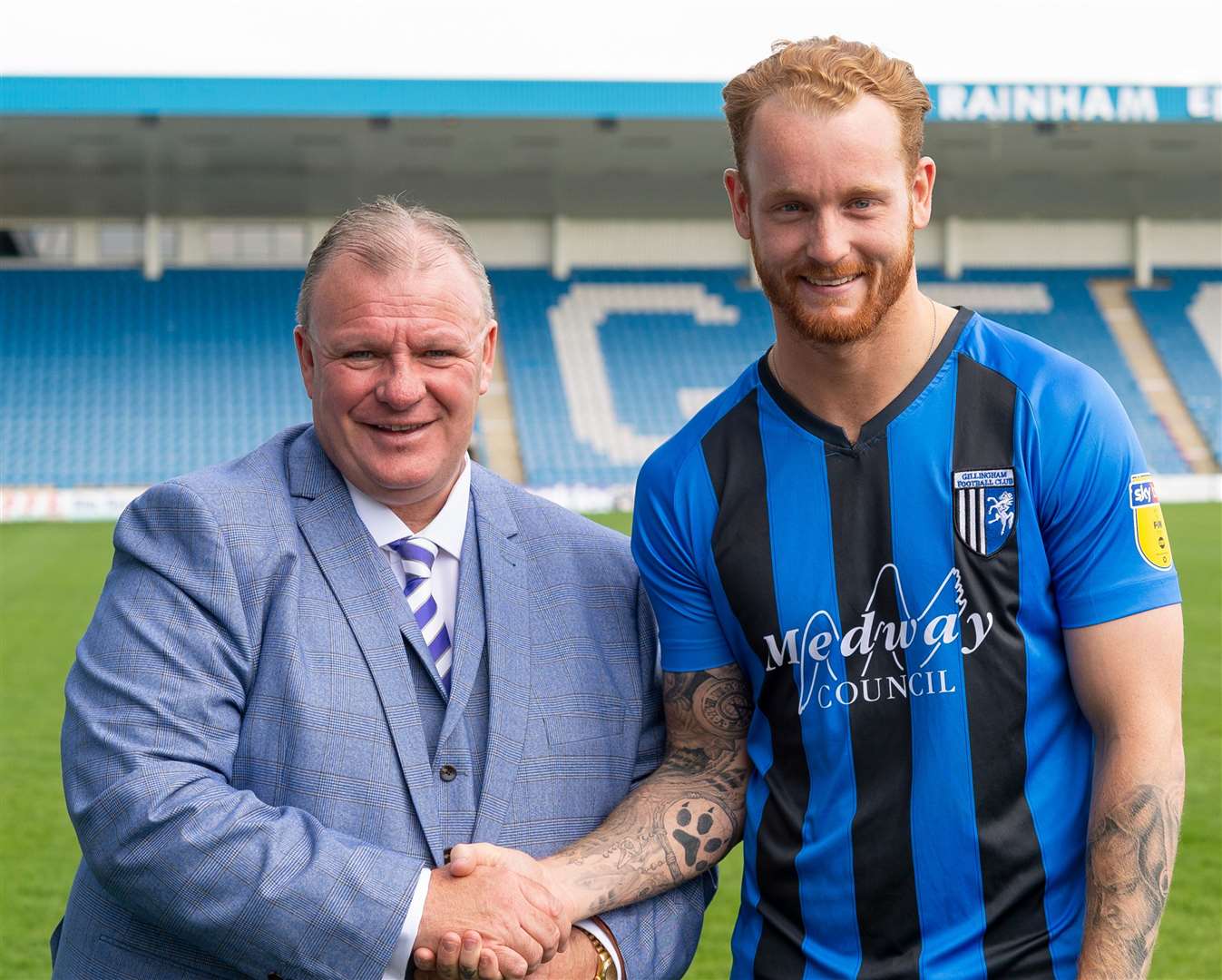 Connor Ogilvie was unveiled as a permanent Gillingham signing the day Steve Evans got the management job