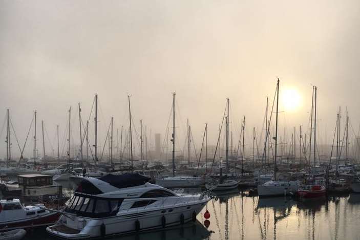 The photo of Ramsgate Harbour was taken by Wayne Warren