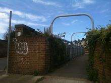 The footbridge at Vale Road, Northfleet