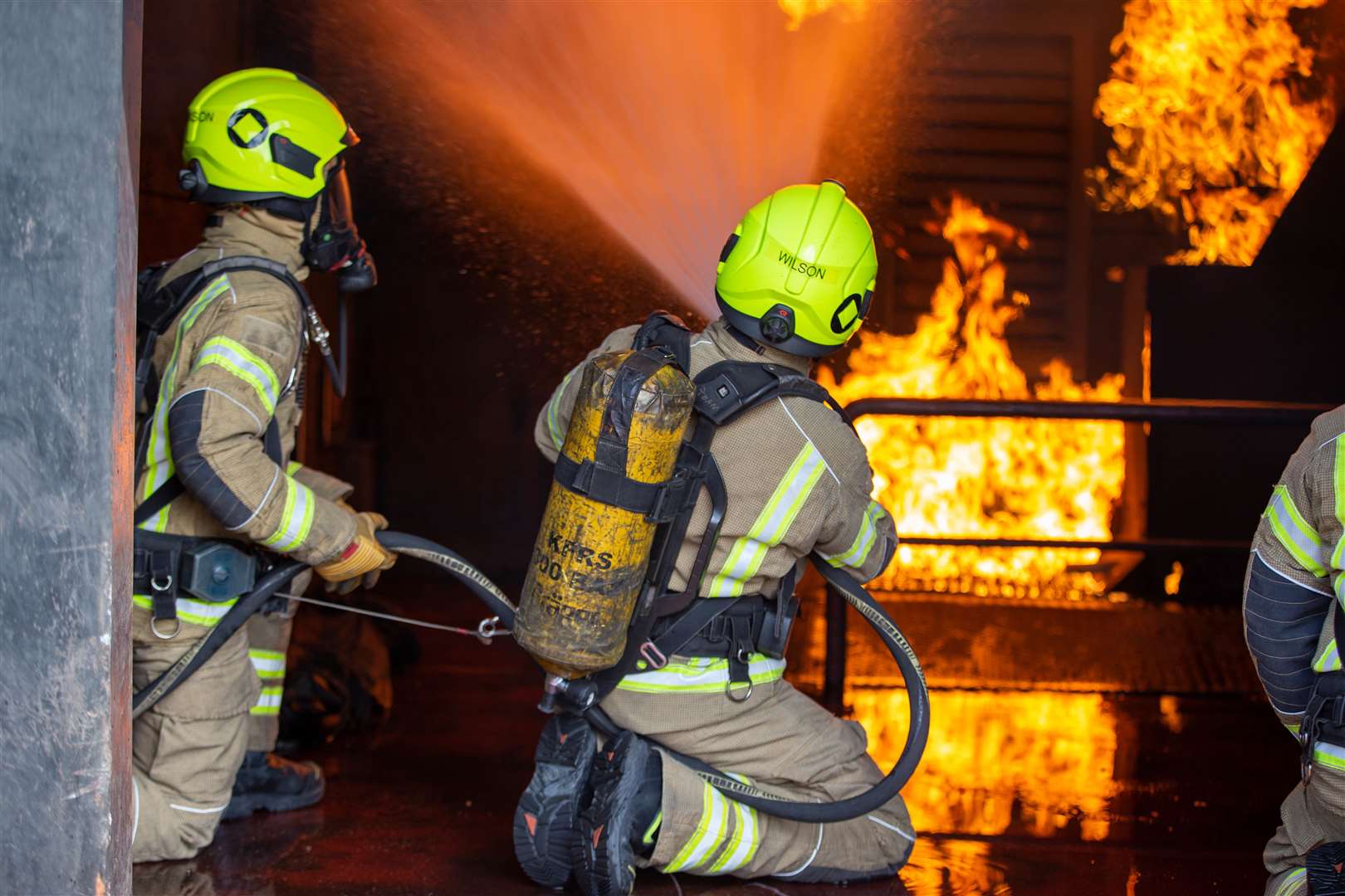 Two fire crews tackled the blaze. Stock pic