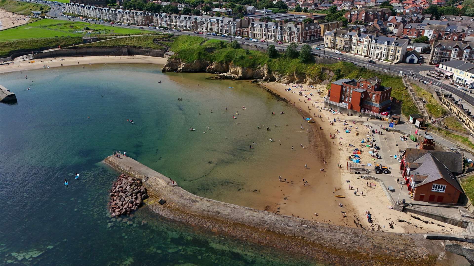 Cullercoats Beach has received a poor rating for five years in a row (Owen Humphreys/PA)