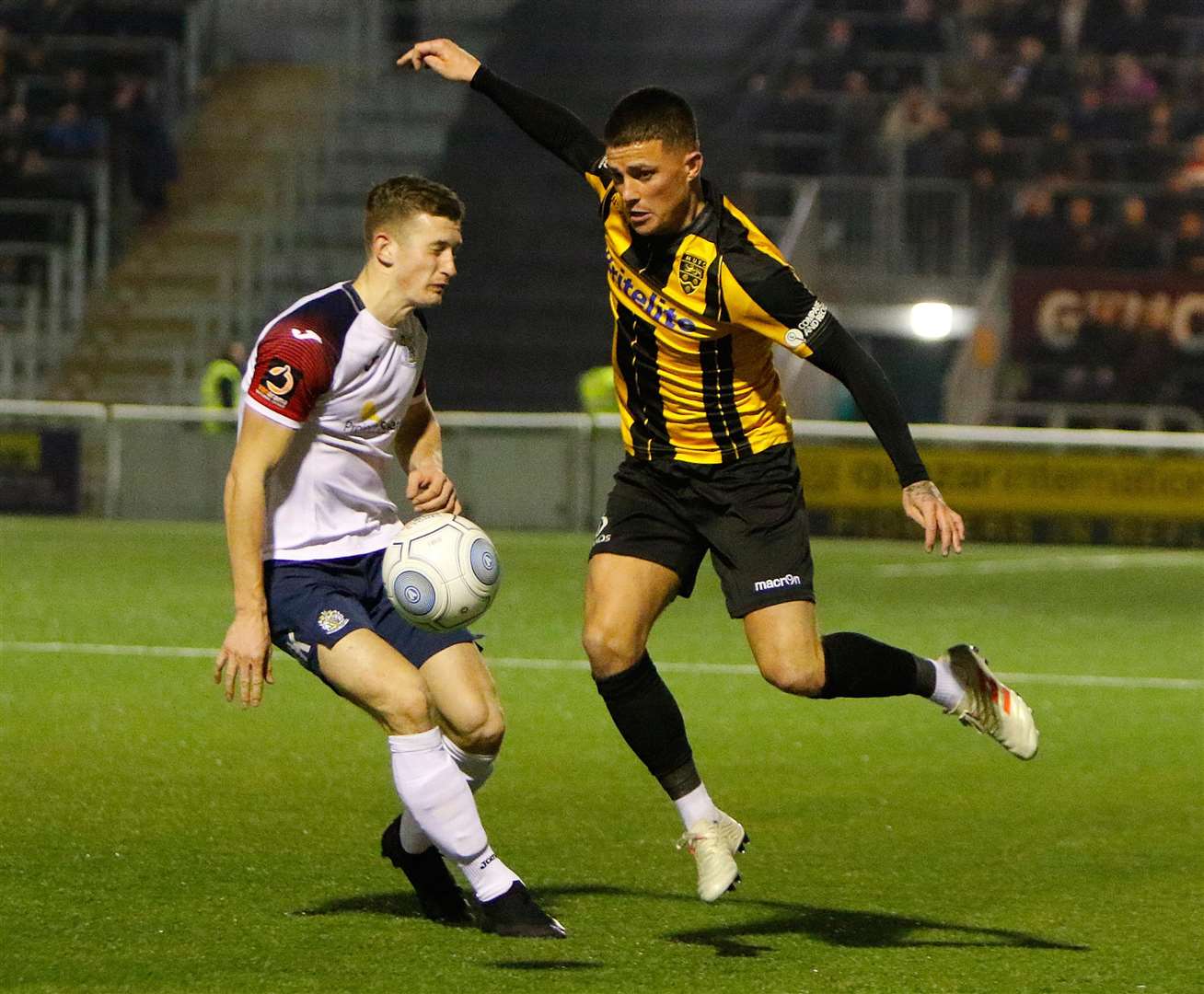 Jack Paxman in the thick of it for Maidstone Picture: Andy Jones