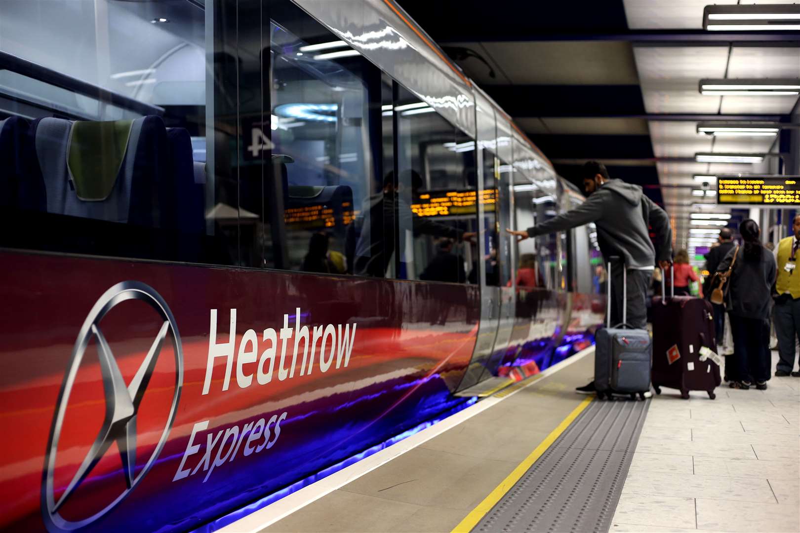 Trains serving airports are usually popular on Boxing Day (Steve Parsons/PA)