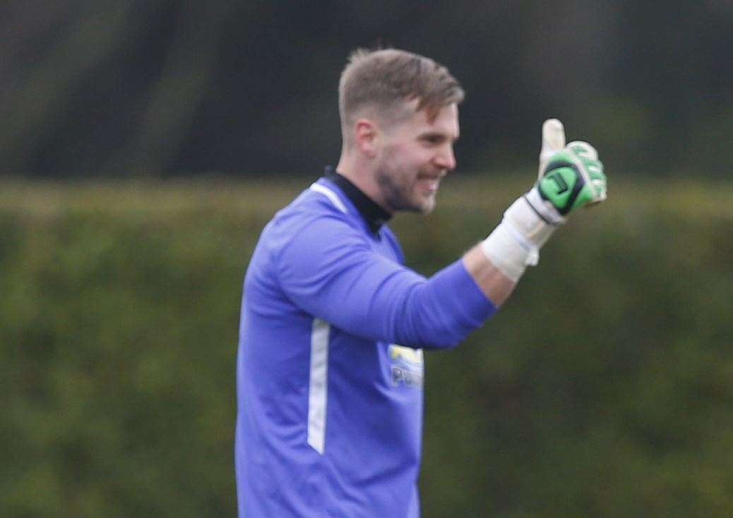 Folkestone goalkeeper Tim Roberts Picture: Andy Jones