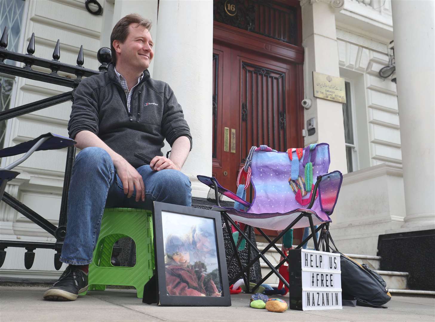 In 2019, Mr Ratcliffe started a hunger strike outside the Iranian Embassy (Jonathan Brady/PA)