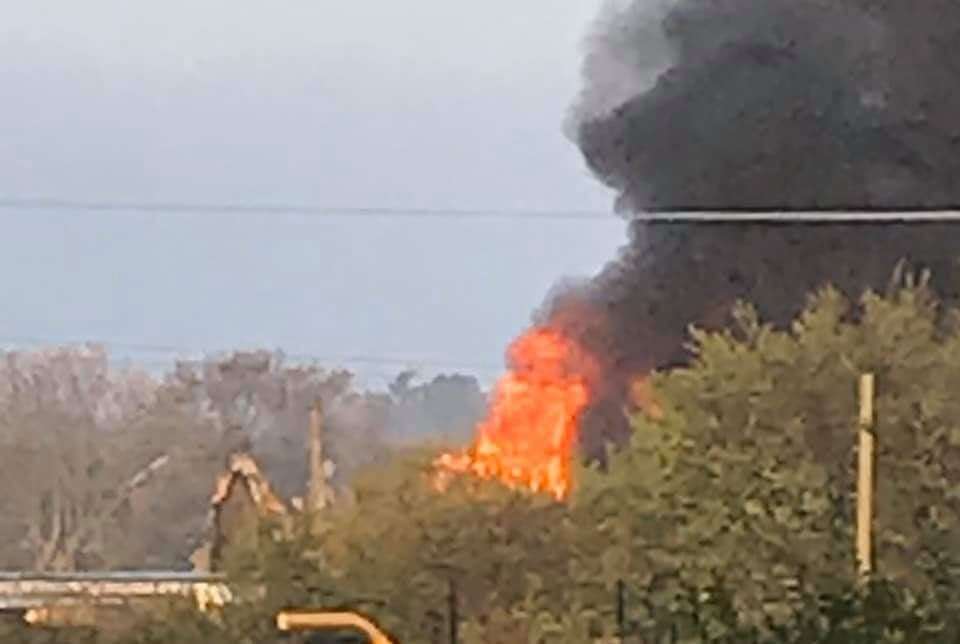 Nearby residents could see the fire unfolding from their bedroom windows Picture: Louise Murhpy Waite