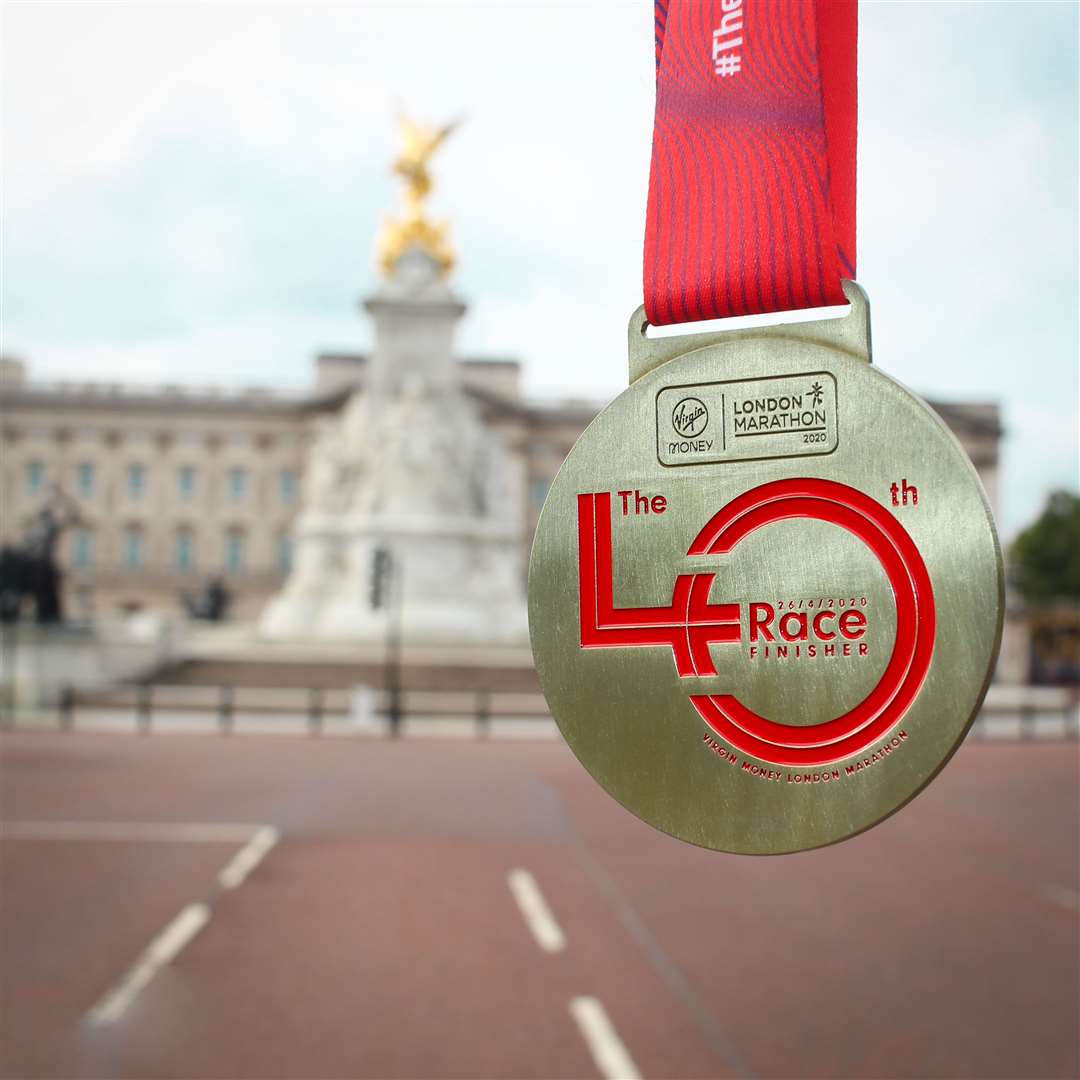 The medal for the 40th London Marathon (Virgin Money London Marathon/PA)