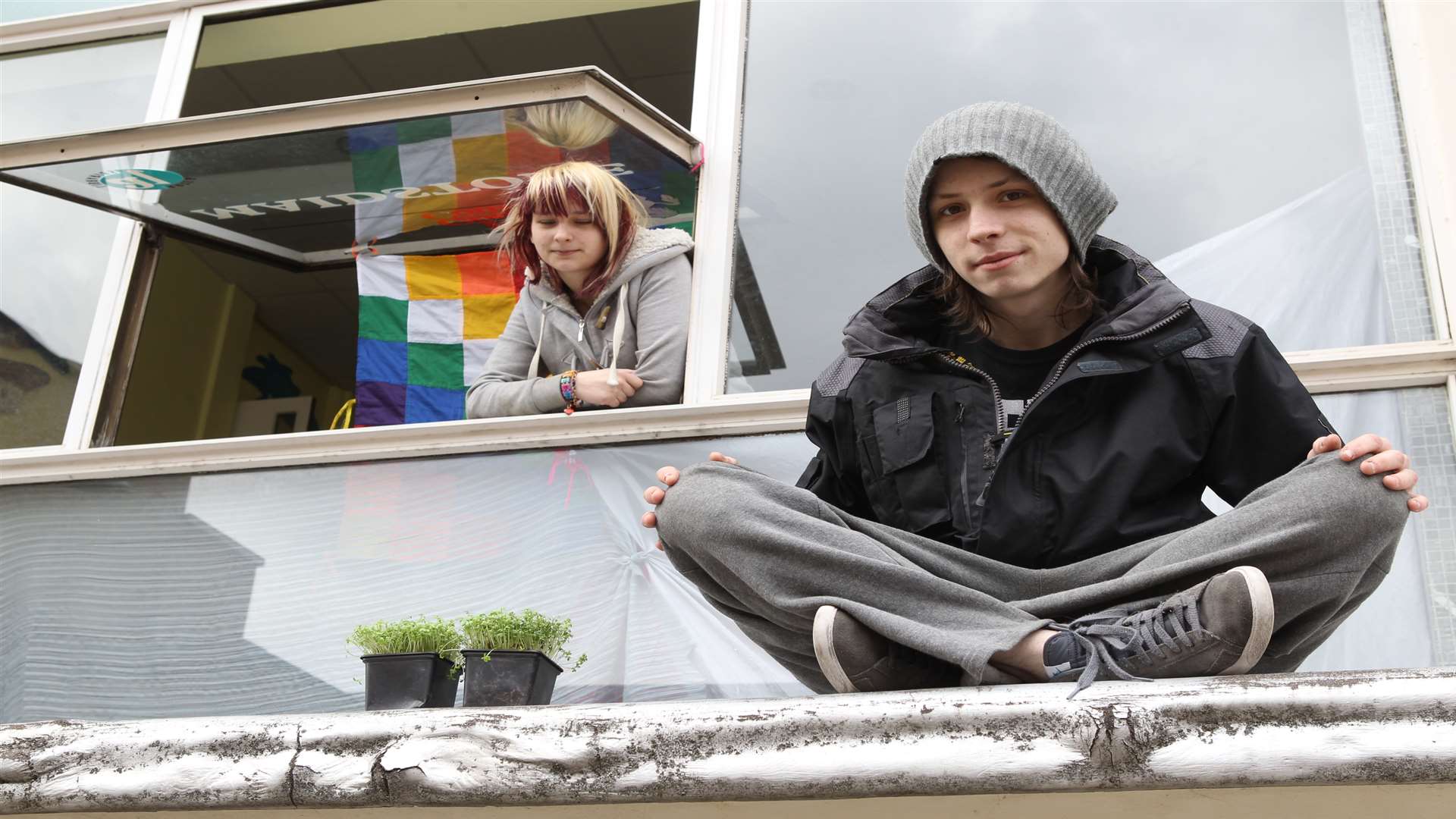 Squatters were eventually evicted from the former library in St Faiths Street.