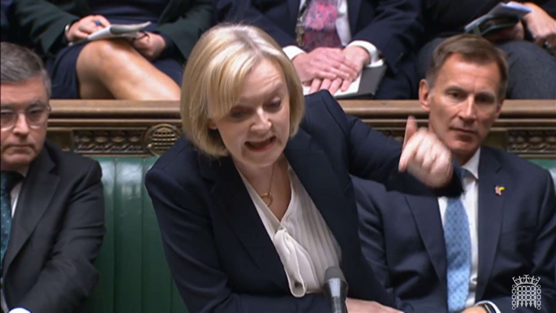 Prime Minister Liz Truss speaks during Prime Minister’s Questions in the House of Commons, London.