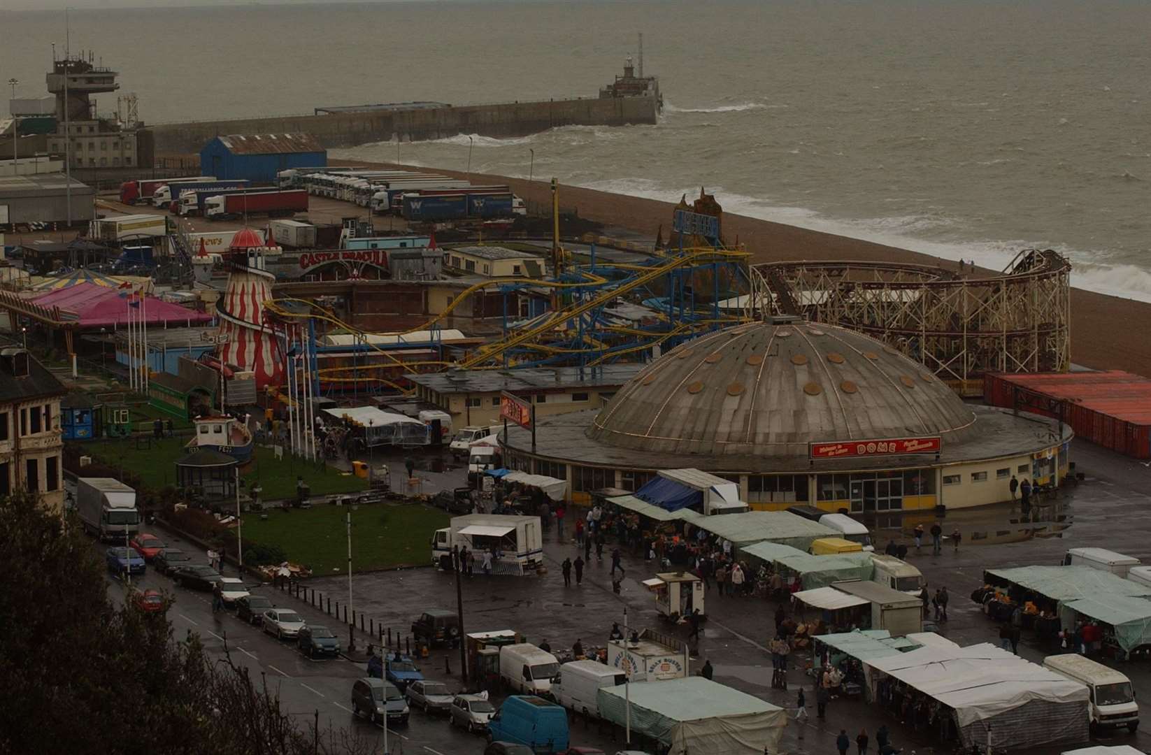 Rotunda amusements site from the Leas Cliff, Folkestone. Pic by Matt McArdle. (35386306)