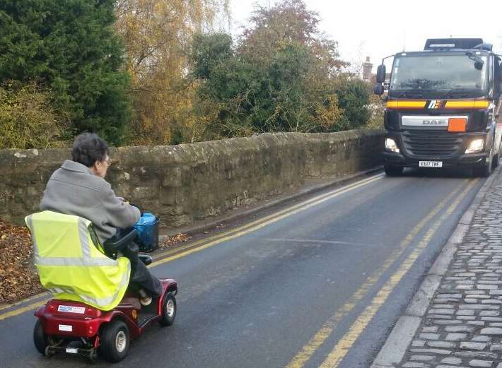 Ann Orchard, 80, was in stand-off with lorry