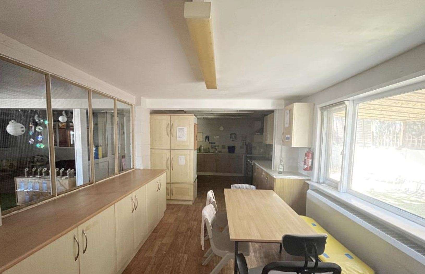 The kitchen and dining area. Picture: Clive Emson