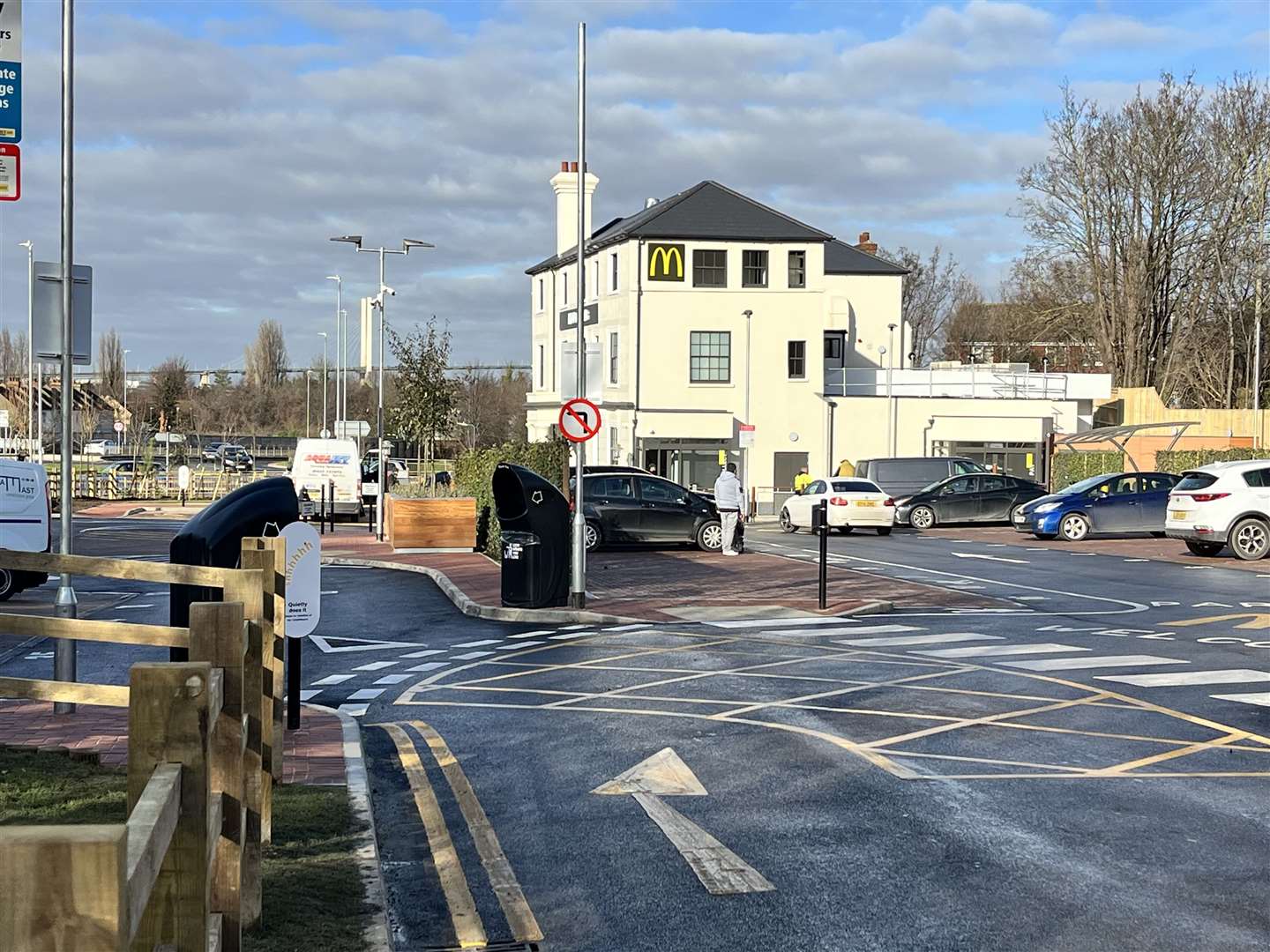 The newly-reopened McDonald's in London Road, Greenhithe