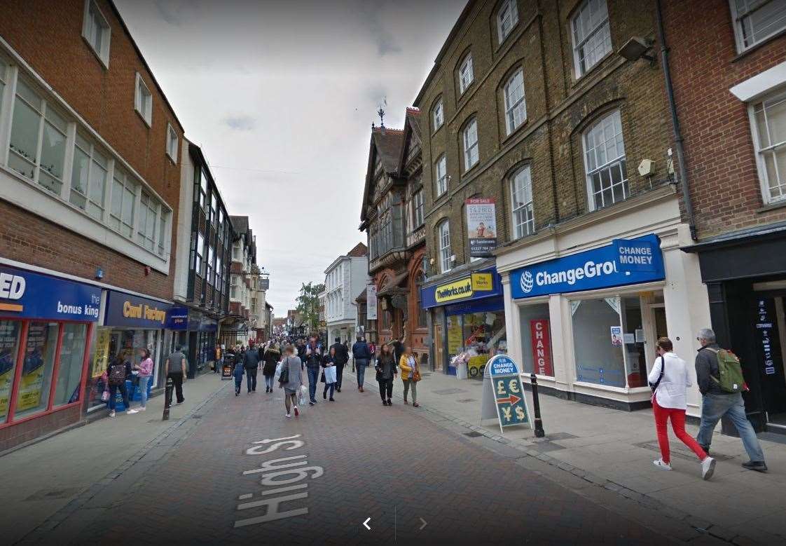 Canterbury High Street. Pic: Google Street View