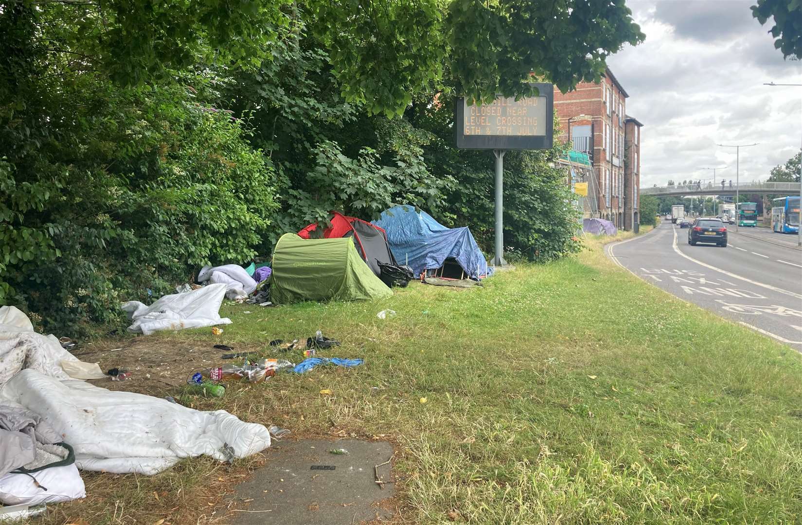 Local charities say the camp is a “sign of increasing homelessness"