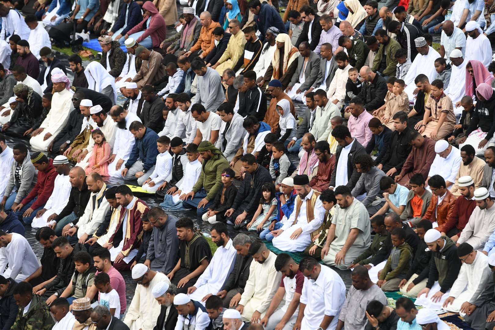 In previous years, thousands of people attended Birmingham’s Eid celebration of the end of Ramadan (Joe Giddens/PA)