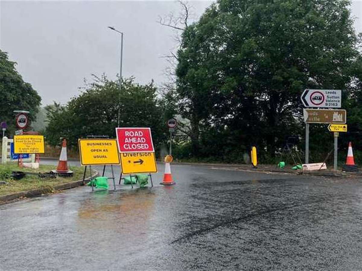 A274 Sutton Road out of Maidstone to close for six weeks