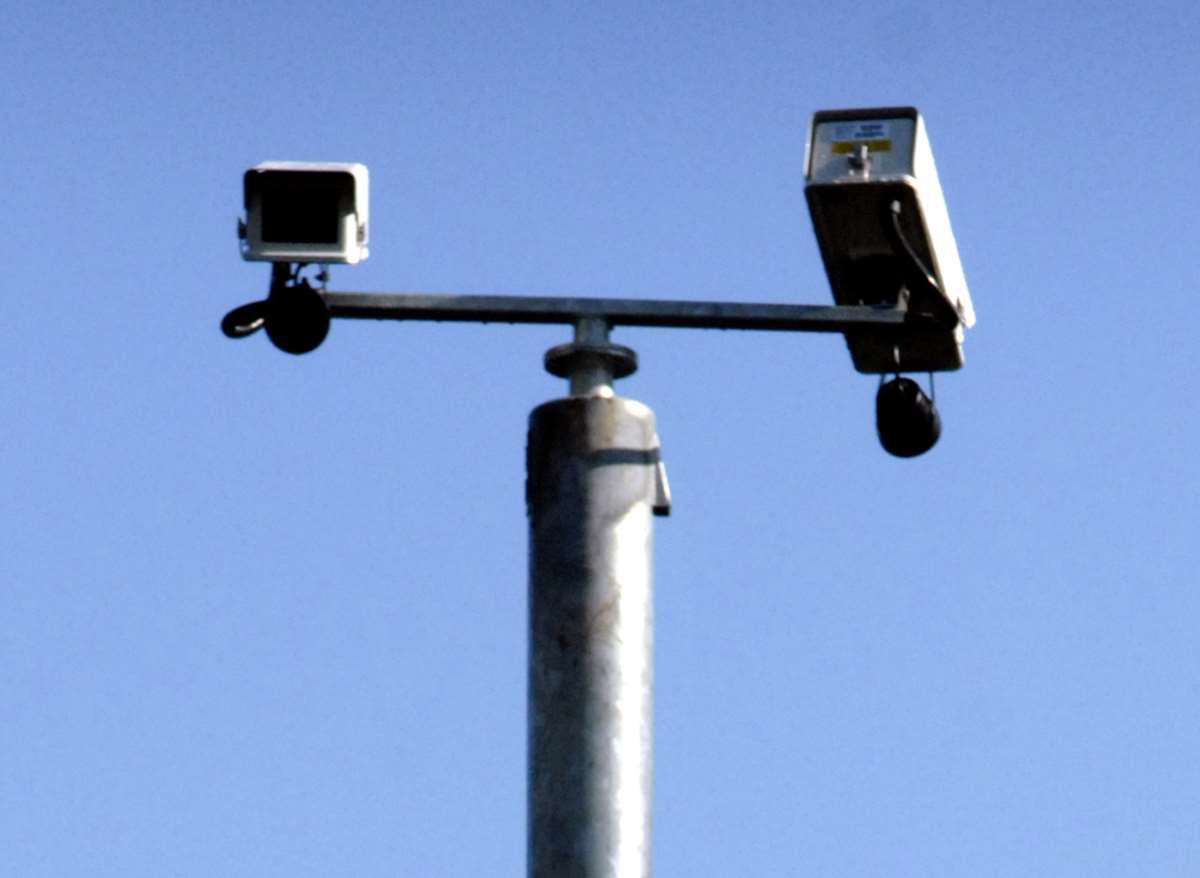 anpr camera on lamp post