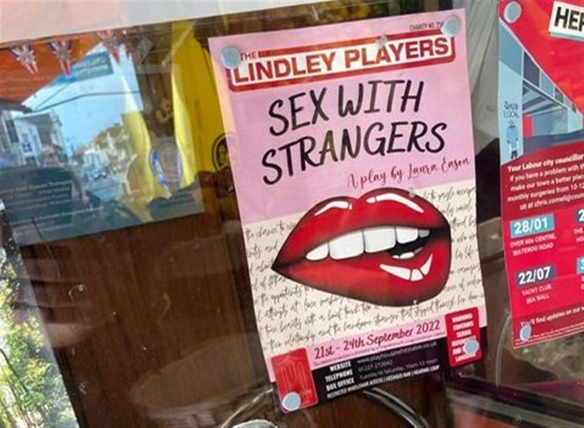 Whitstable businesses refuse to display posters of play Sex with Strangers image